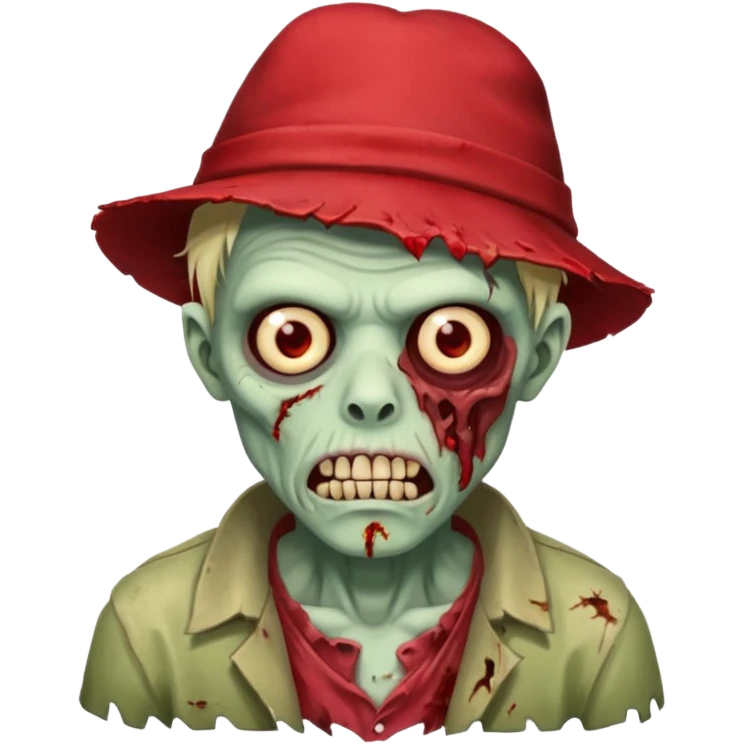 zombie in red hats emoji