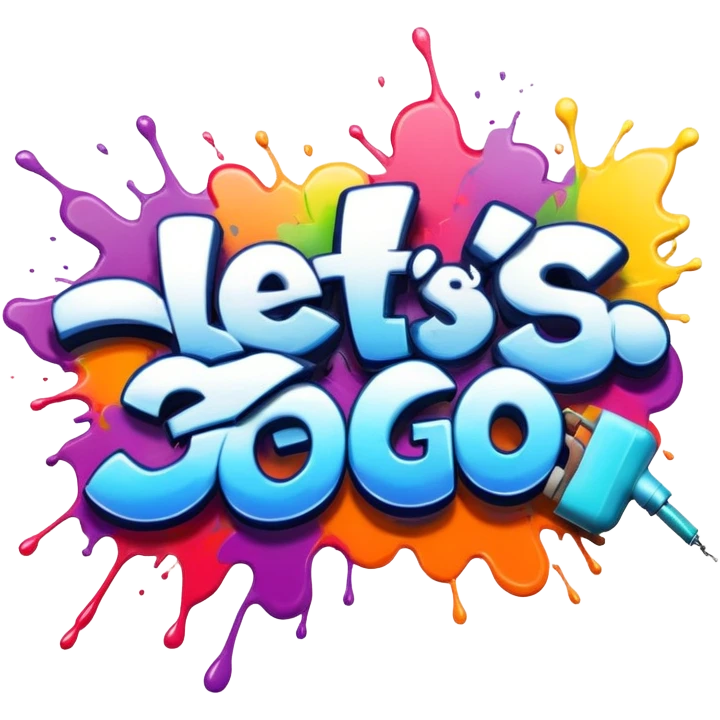 Graffiti the word let's go  emoji