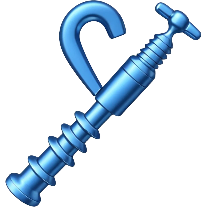 blue corkscrew emoji