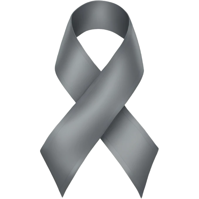 gray ribbon emoji