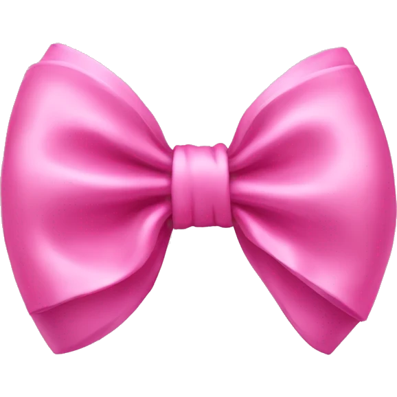 Bow pink emoji
