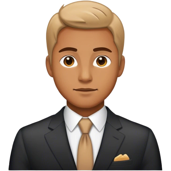 man in suit luxury emoji