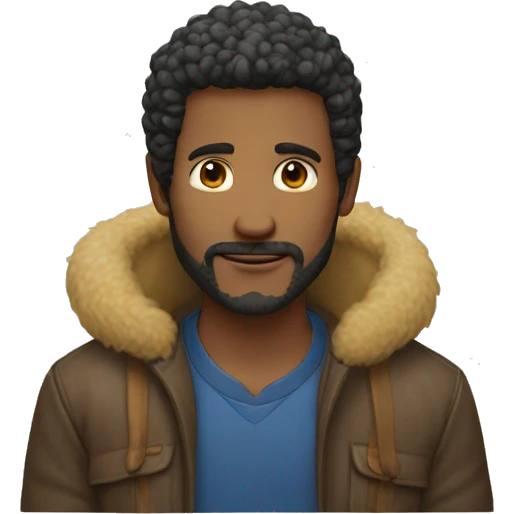 Homem sério e posturado e frio emoji