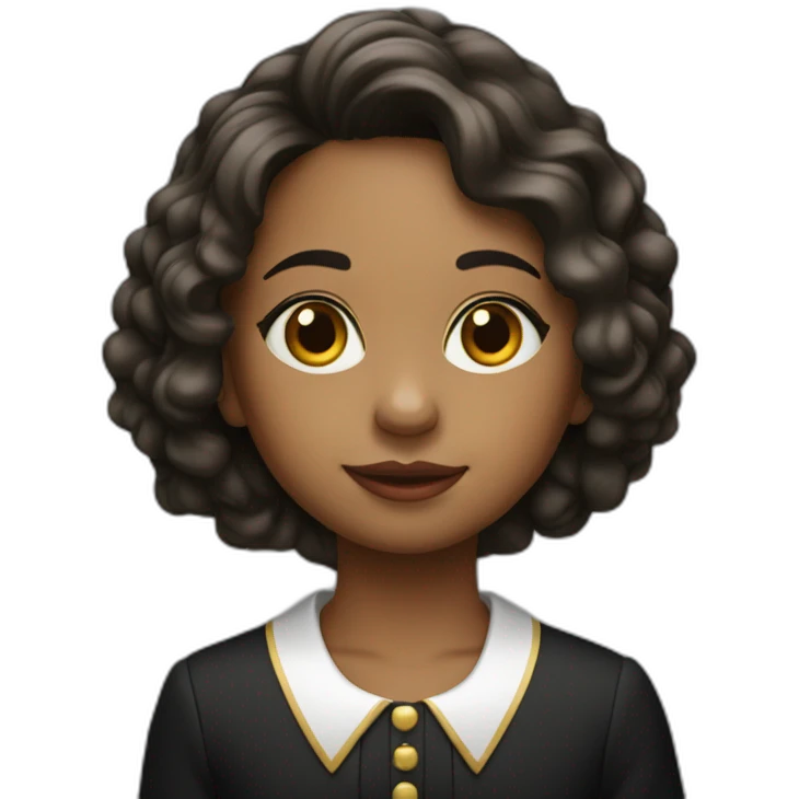 niña pianista pelo liso emoji