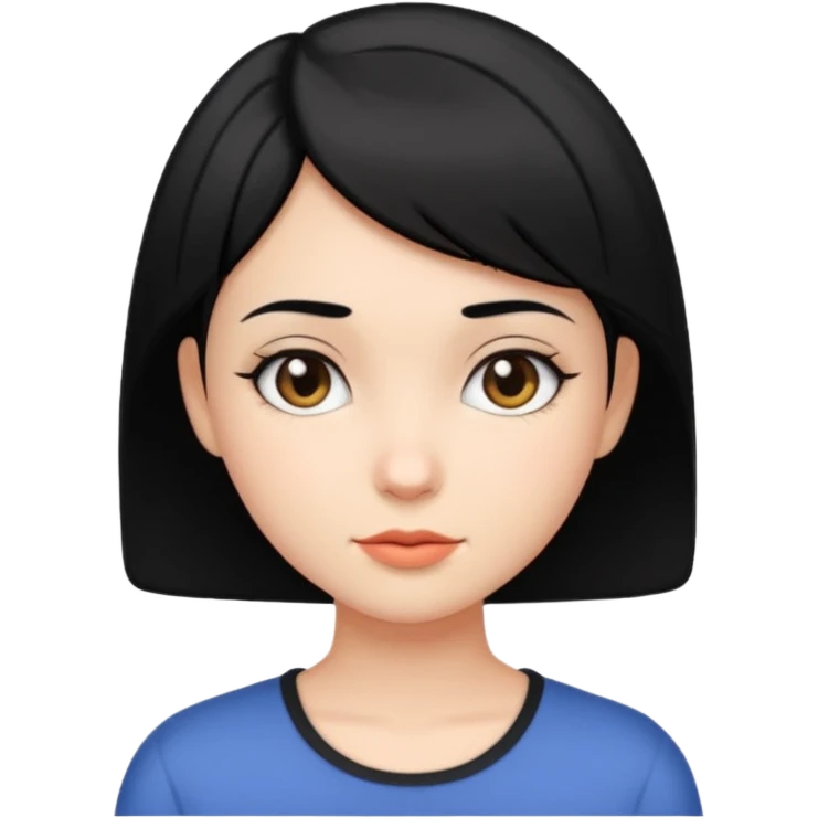 Girl with short hair emoji
