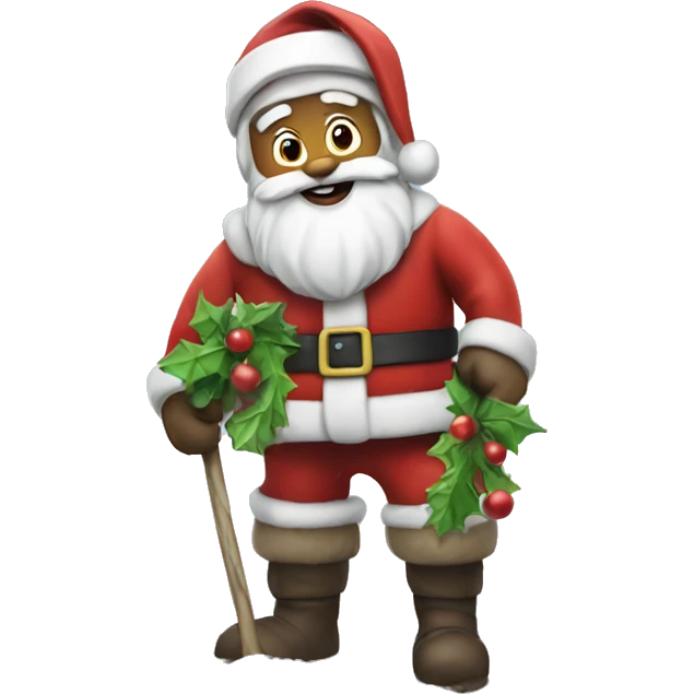 Santa in snow  emoji