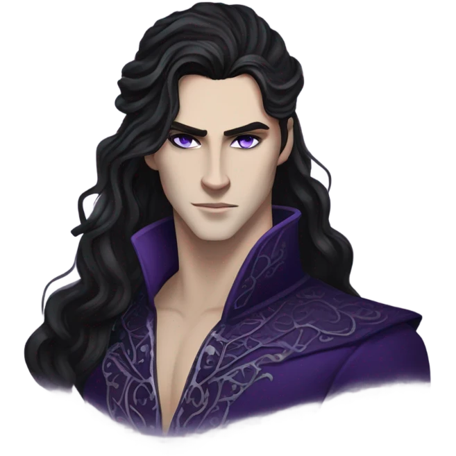 Rhysand and Feyre from ACOTAR in Court of Nightmares emoji