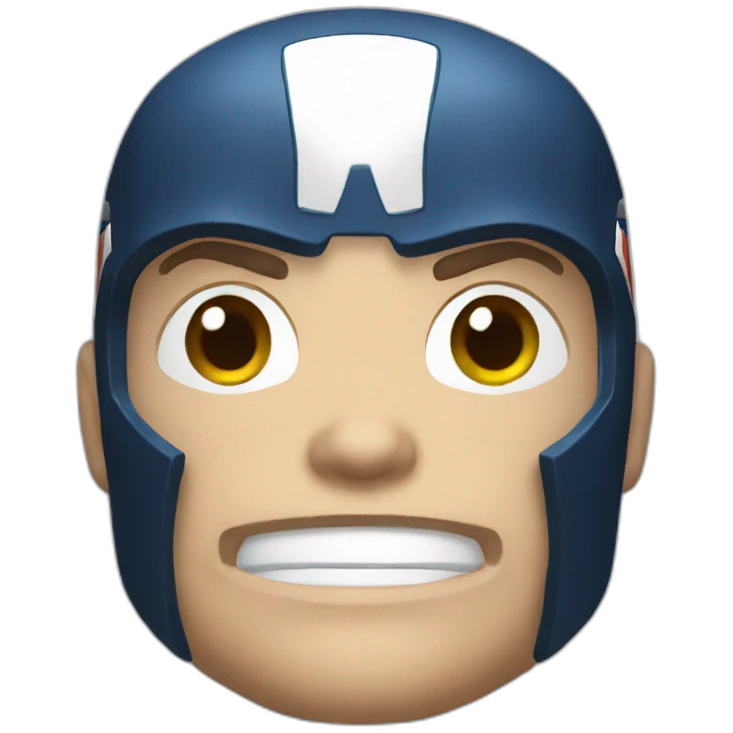Marvel Captain America head emoji