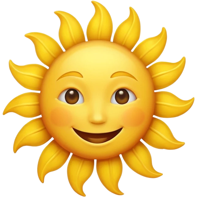 Smiling sun emoji