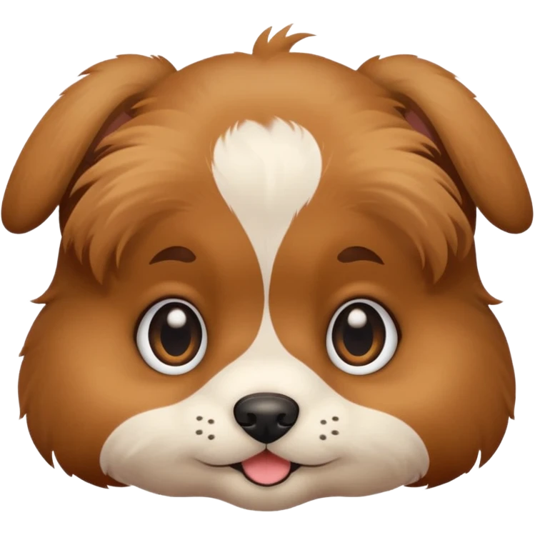 a puppy's face with bright eyes emoji