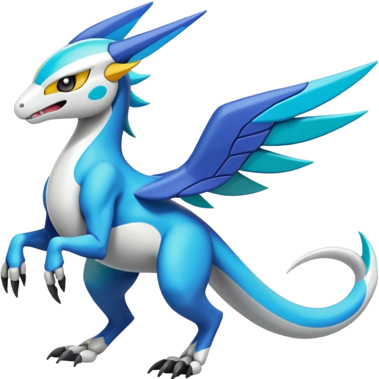 Colorful Meloetta-Latios-Wargreymon-Sergal-Pokémon-Digimon-Fakémon-fusion-hybrid-creature emoji