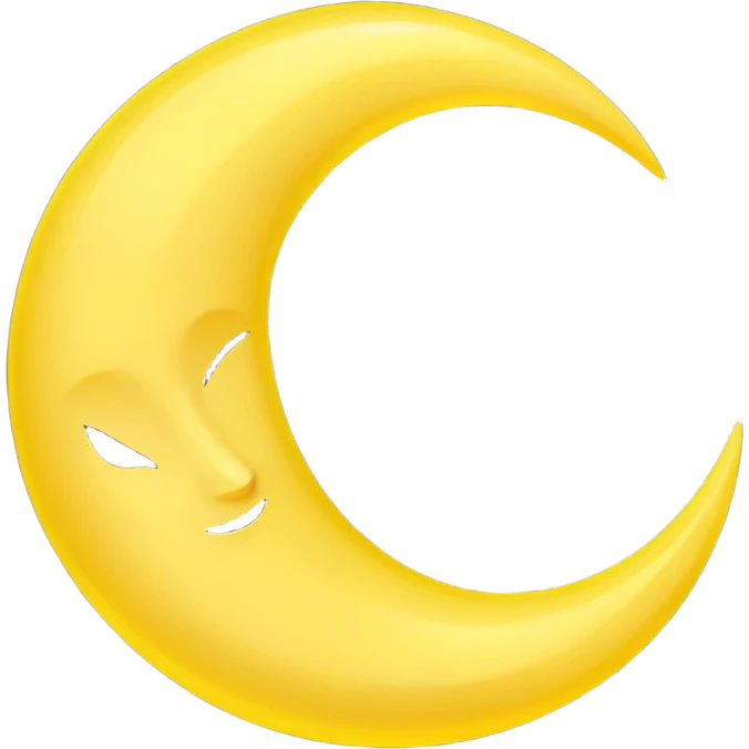 Crescent moon emoji