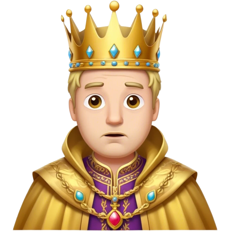 Confused king  emoji