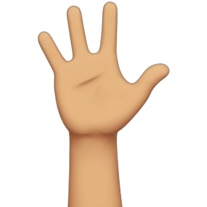 Naruto raising his hand emoji