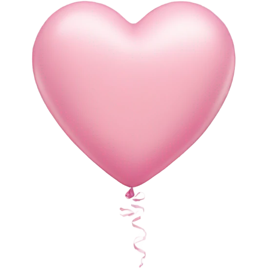 2 pastel pink heart balloons emoji