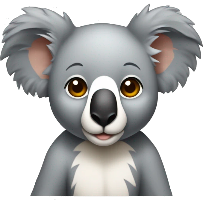 Un koala que tenga caracteristic as shuares como rayas en la cara   emoji