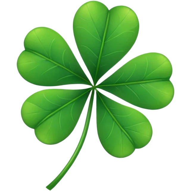 Five leaf clover emoji