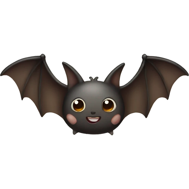 Bat with a beige bow  emoji