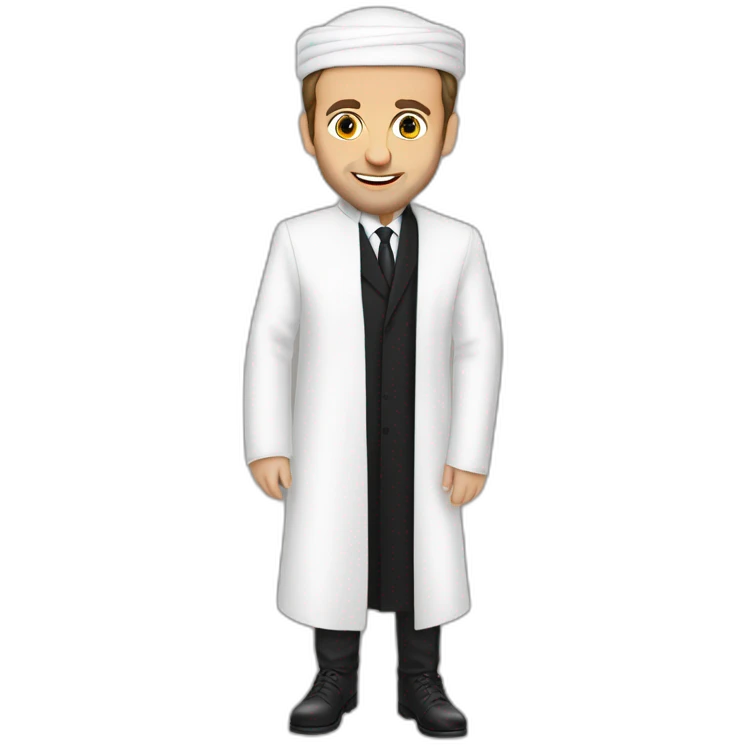 Emmanuel Macron en vêtements arabes  emoji