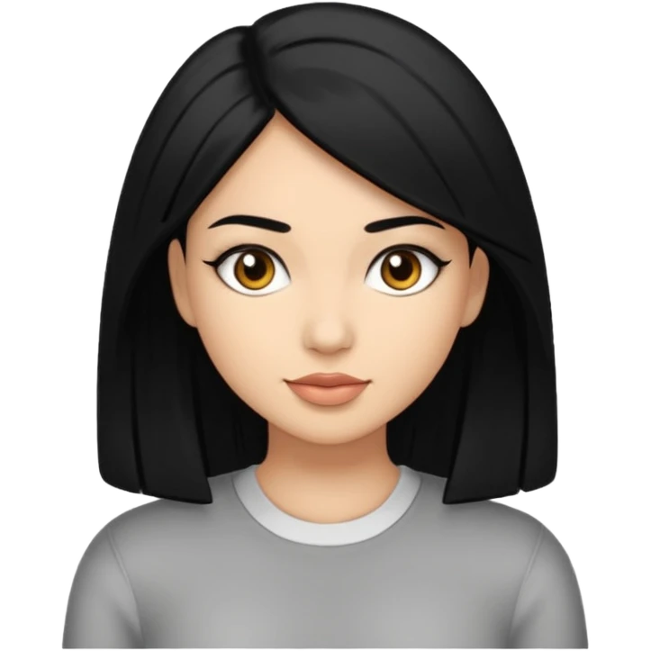 Zuleyka Silver With Black Hair  emoji