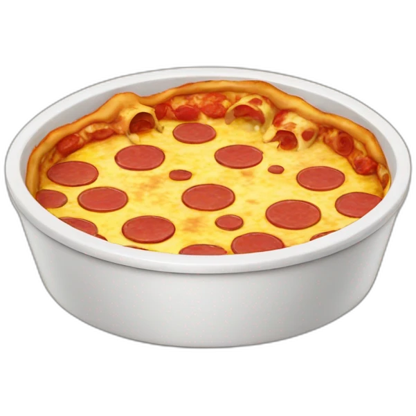 dog bowl with pizza inside emoji
