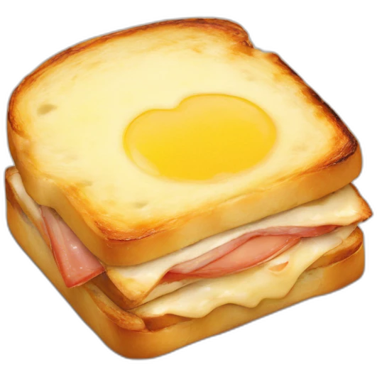 A croque monsieur emoji