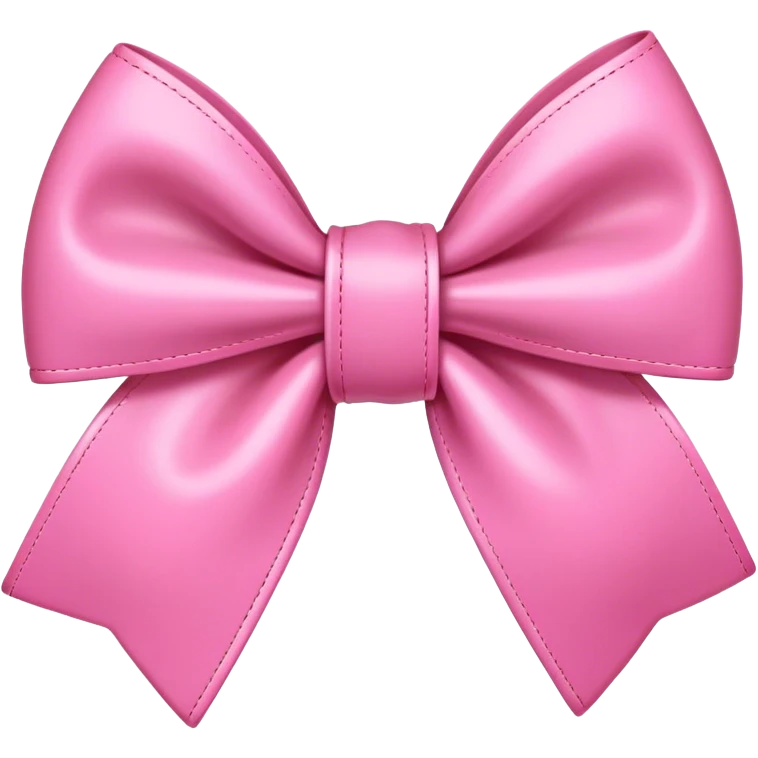 Pink preppy bow emoji