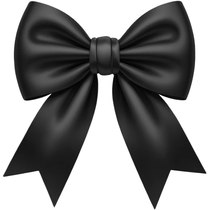 black bow emoji