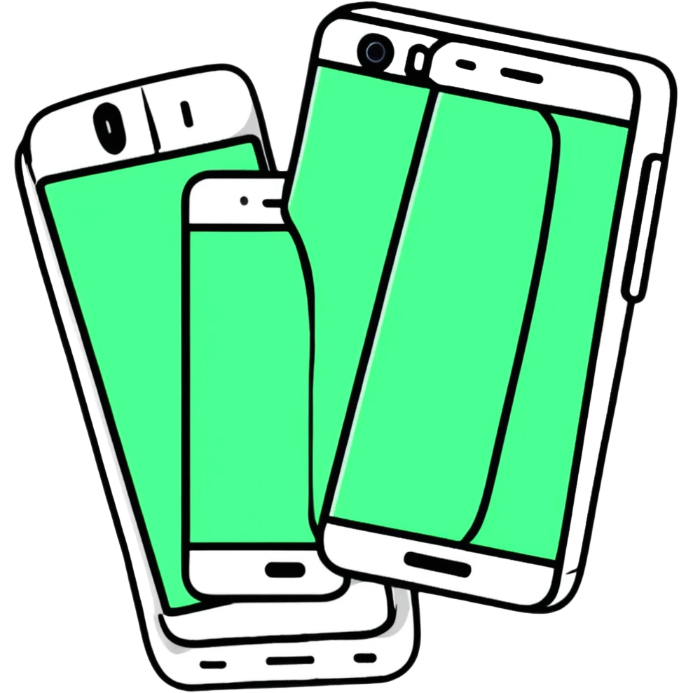 two phones ringing emoji