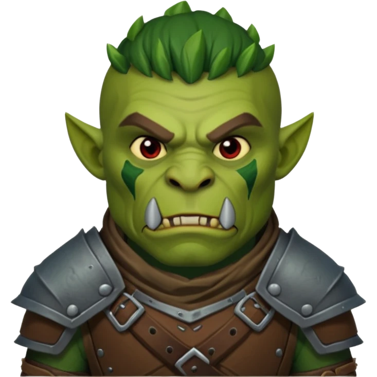Orc rouge emoji