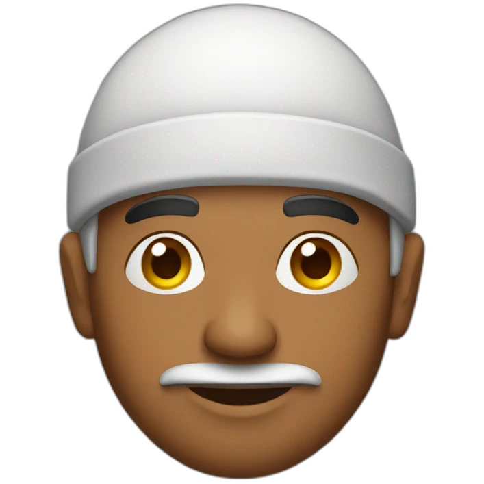 indian man with a cap emoji