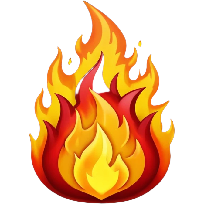 Blood of chaos in god of war with burn fire emoji