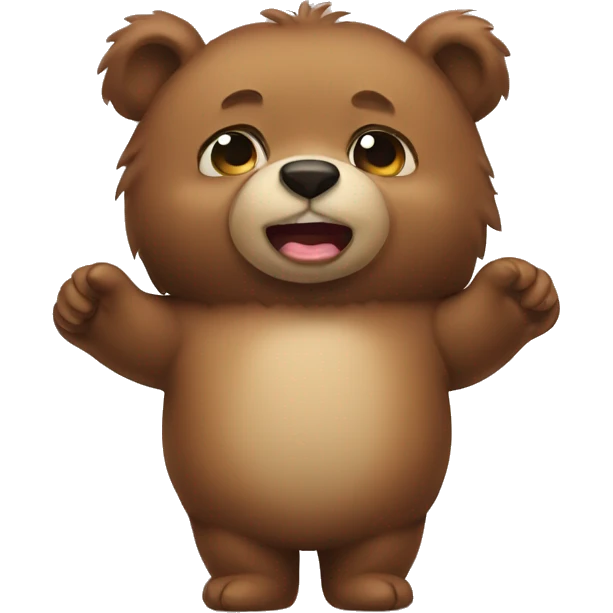 little bear funny emoji