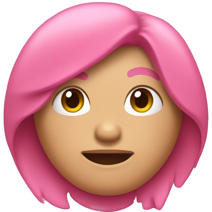 Pink soft moji emoji