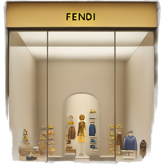 Fendi boutique emoji
