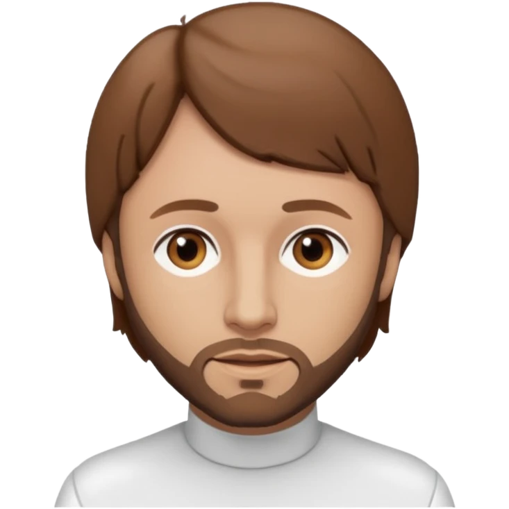 Maurice Gibb brown eyes, brown hair, white outfit emoji