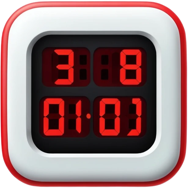 digital countdown timer emoji