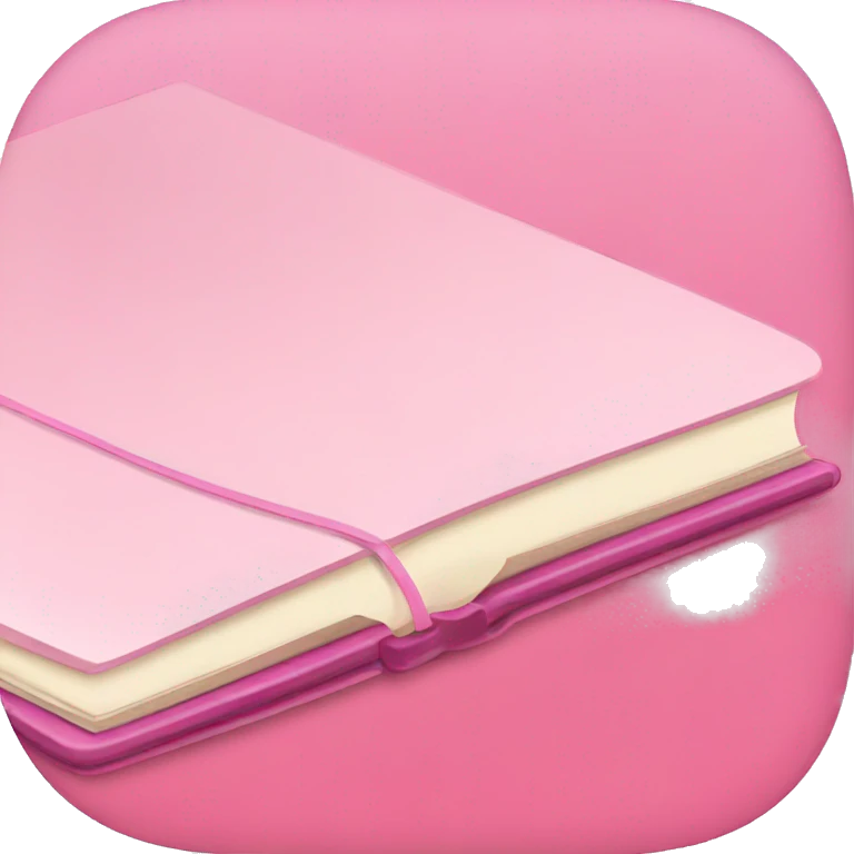 a pink notebook no person emoji