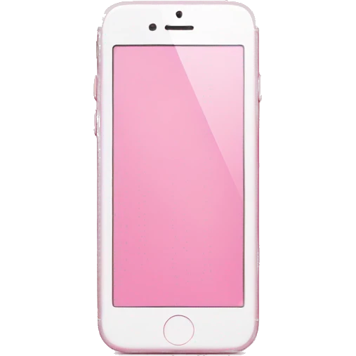 Pink iPhone emoji