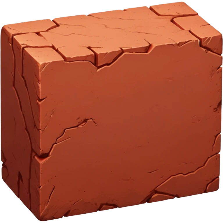 A single red brick emoji