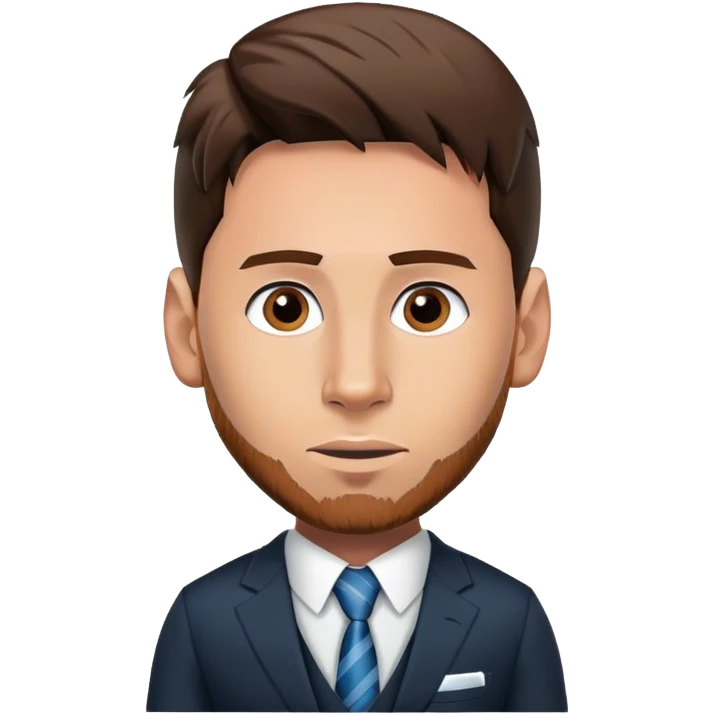 Messi in formals emoji