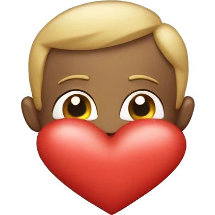 A heart with i love u emoji