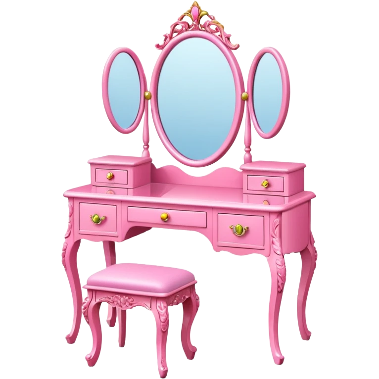 pink DRESSING TABLE emoji