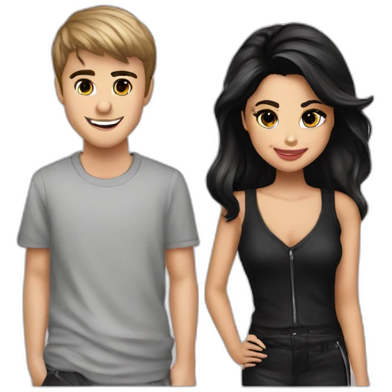 Justin-bieber-and-selena-gomez emoji