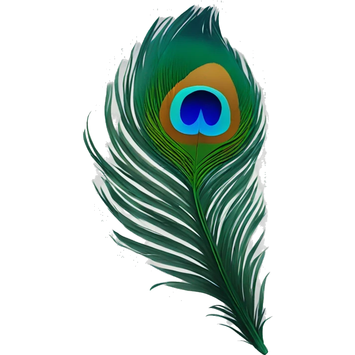 Feather of peacock  emoji