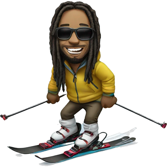 Lil jon on a ski emoji