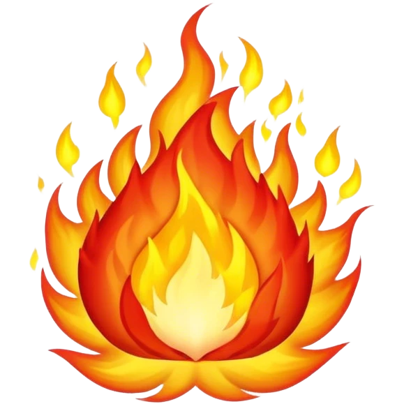 Flaming Aura Ball emoji