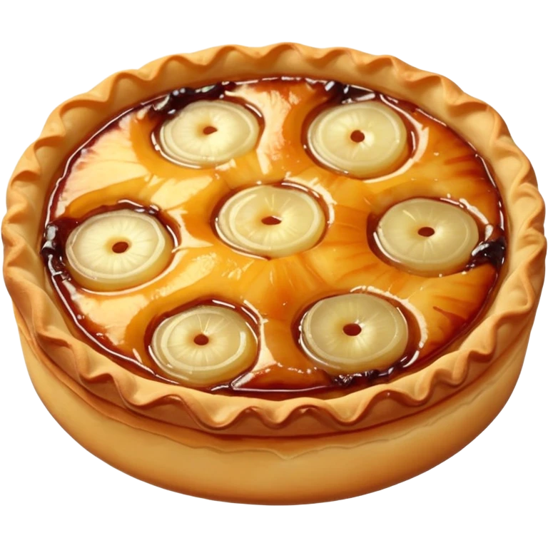 Three onion and cheese tarte Tatin emoji