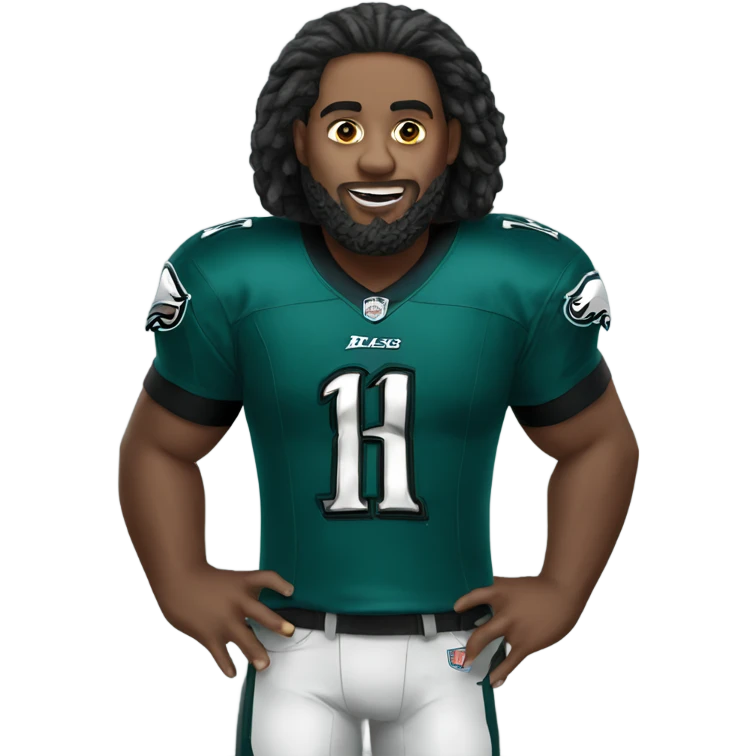 Me in an eagles jersey  emoji
