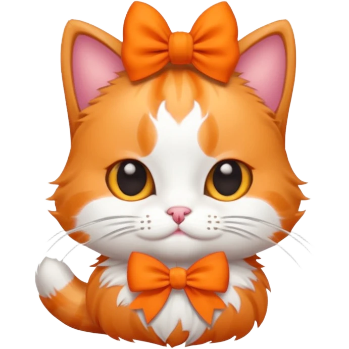 котик з бантіком emoji